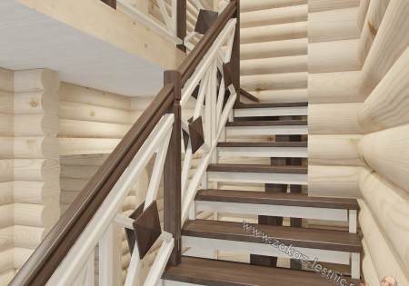 Деревянные лестницы на заказ в Москве